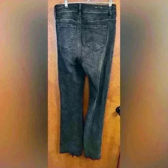 Garage Denim High Rise Flare Black Jeans - Picture 3 of 4